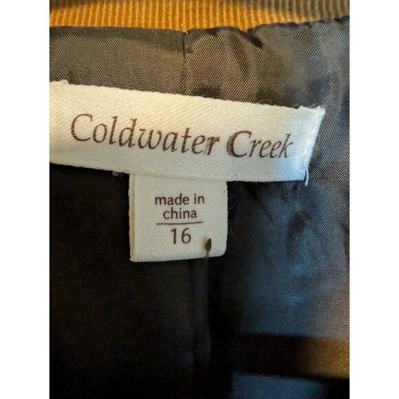 Retro Earthcore Corduroy Stitching Pockets Blazer Leaf Button Jacket Size 16 (M) - Picture 3 of 10